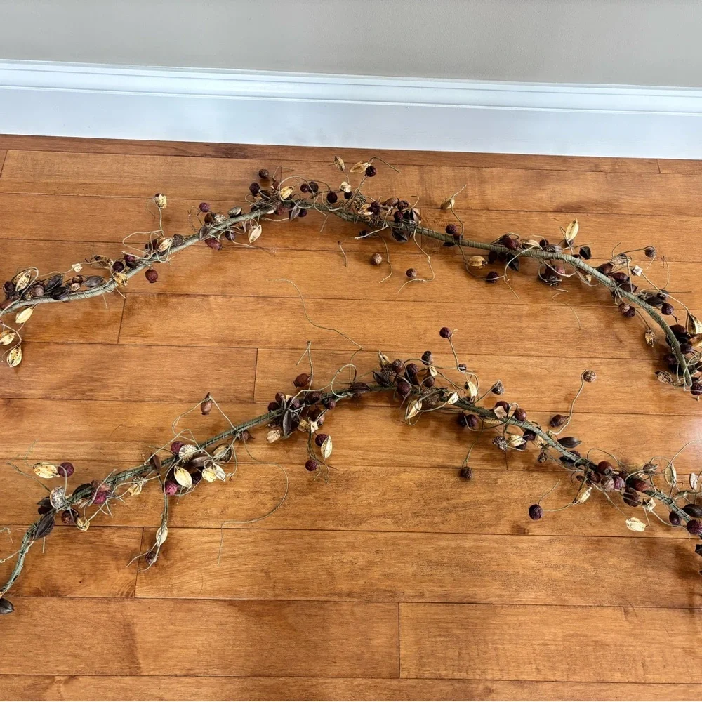 (2) Rustic Farmhouse Garlands